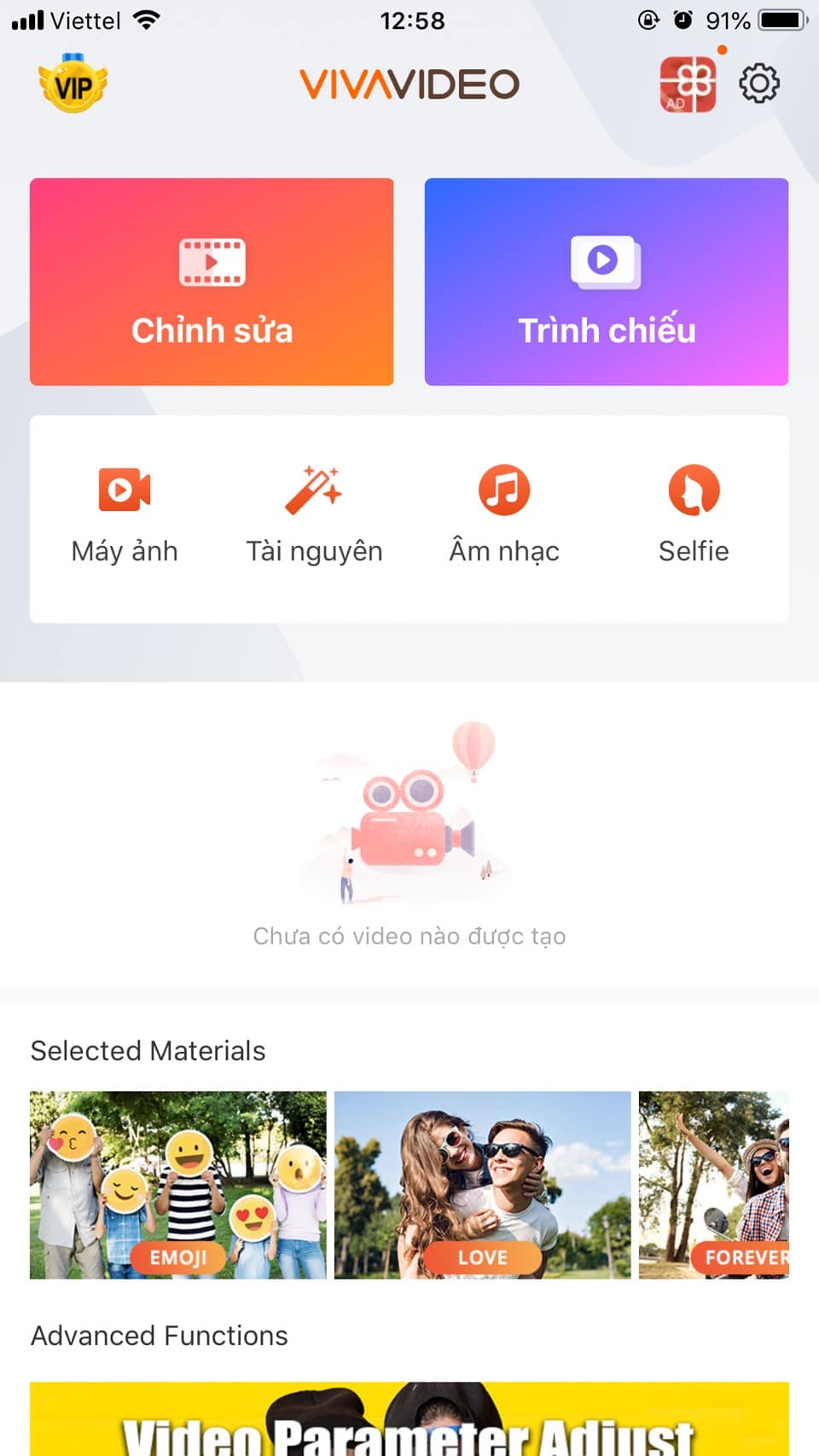 Giao diện viva video