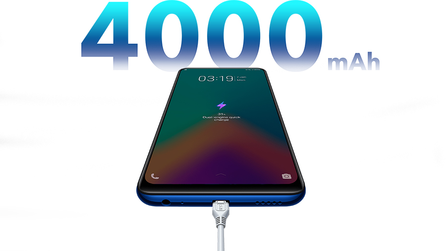 vivo V15 sở hữu dung lượng pin khủng