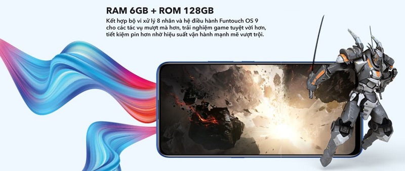 vivo V15 sở hữu RAM 6GB, ROM 128GB