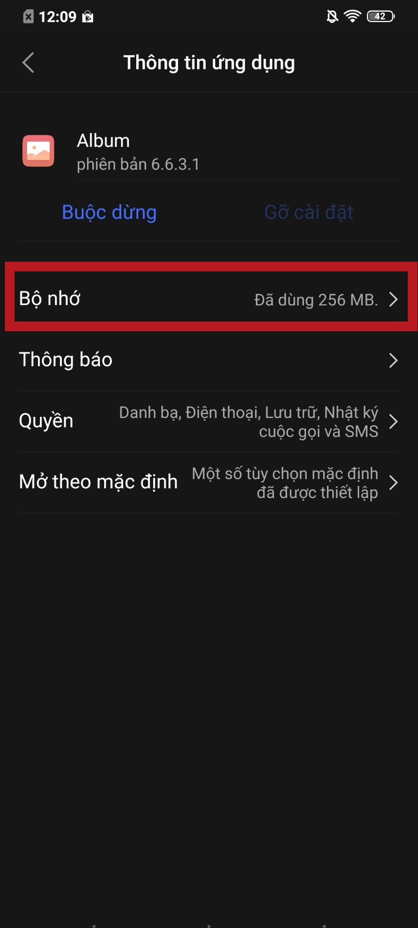 điện thoại android bị đầy bộ nhớ