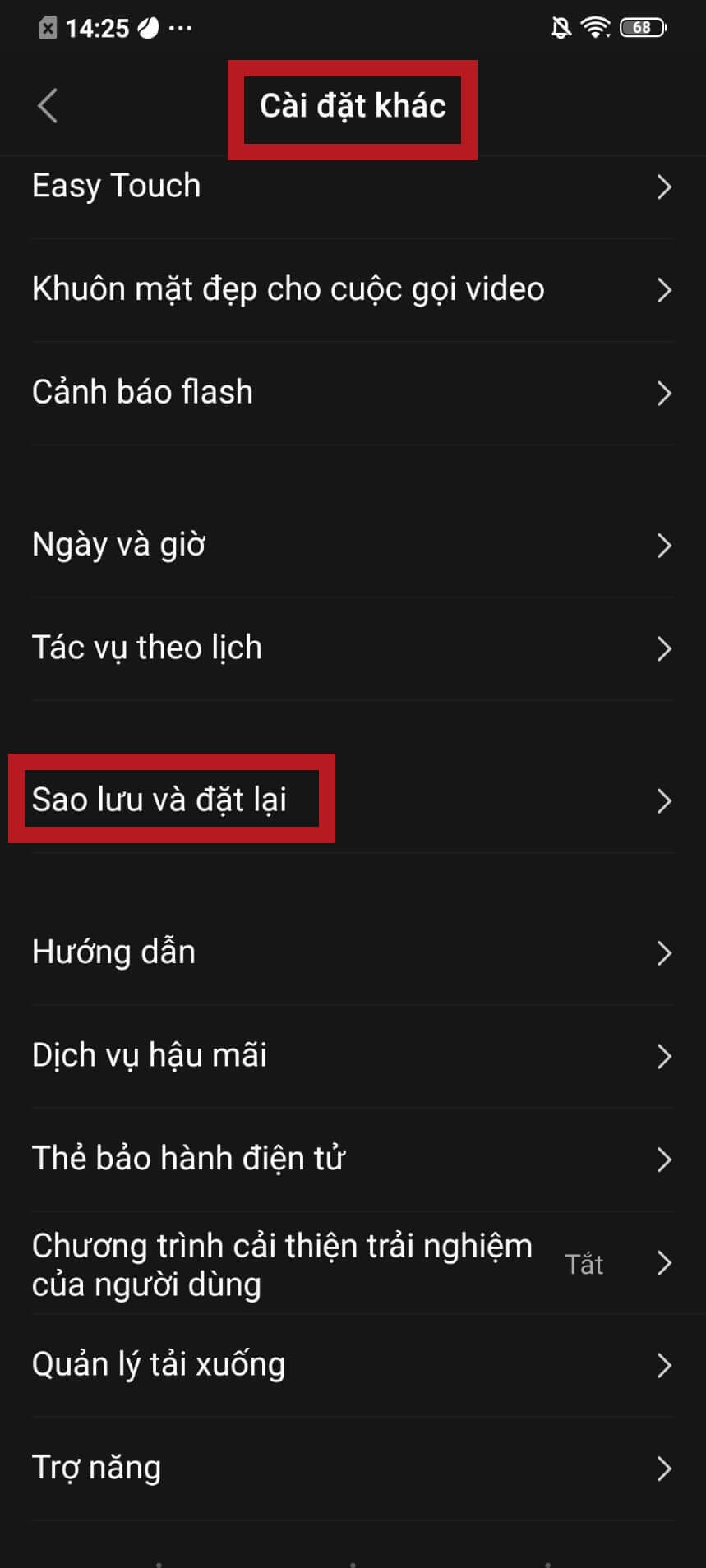 điện thoại android bị đầy bộ nhớ