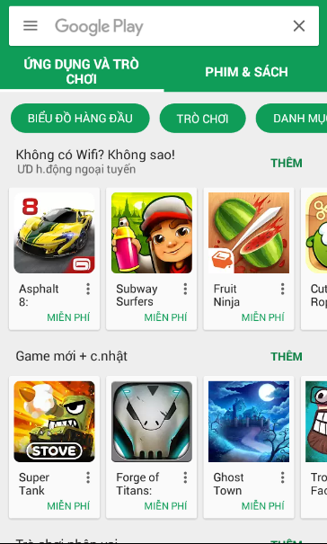 Tải game từ nguồn đáng tin cậy như CH Play hoặc V-Appstore