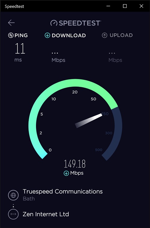 sử dụng ứng dụng Speedtest để đo tốc độ đường truyền mạng