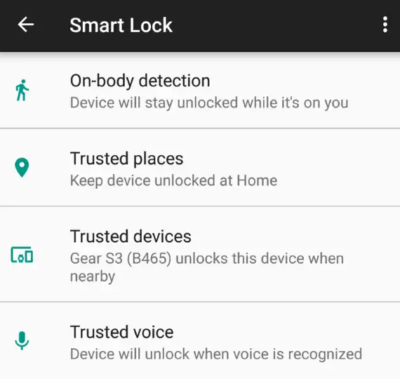 Mở khóa bằng Smart Lock