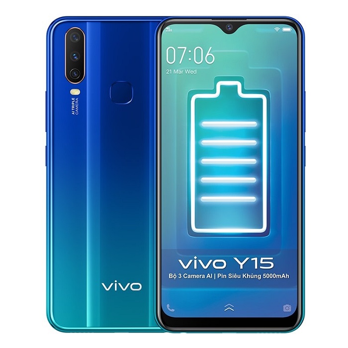 Vivo Y15 sở hữu dung lượng pin siêu khủng