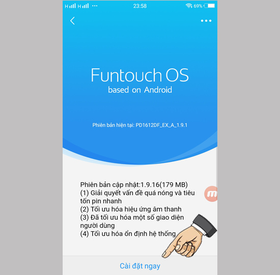 Hệ điều hành tùy biến Funtouch OS độc quyền trên vivo