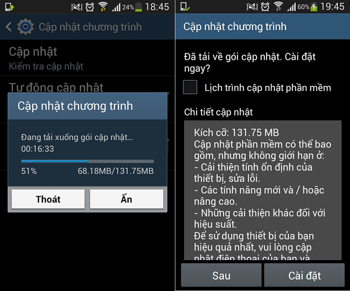 Biện pháp xử lý khi điện thoại Android không cập nhật được phần mềm