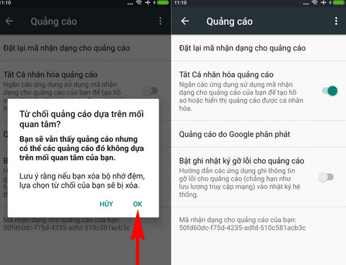 Giải pháp cho điện thoại Android khi bị quảng cáo