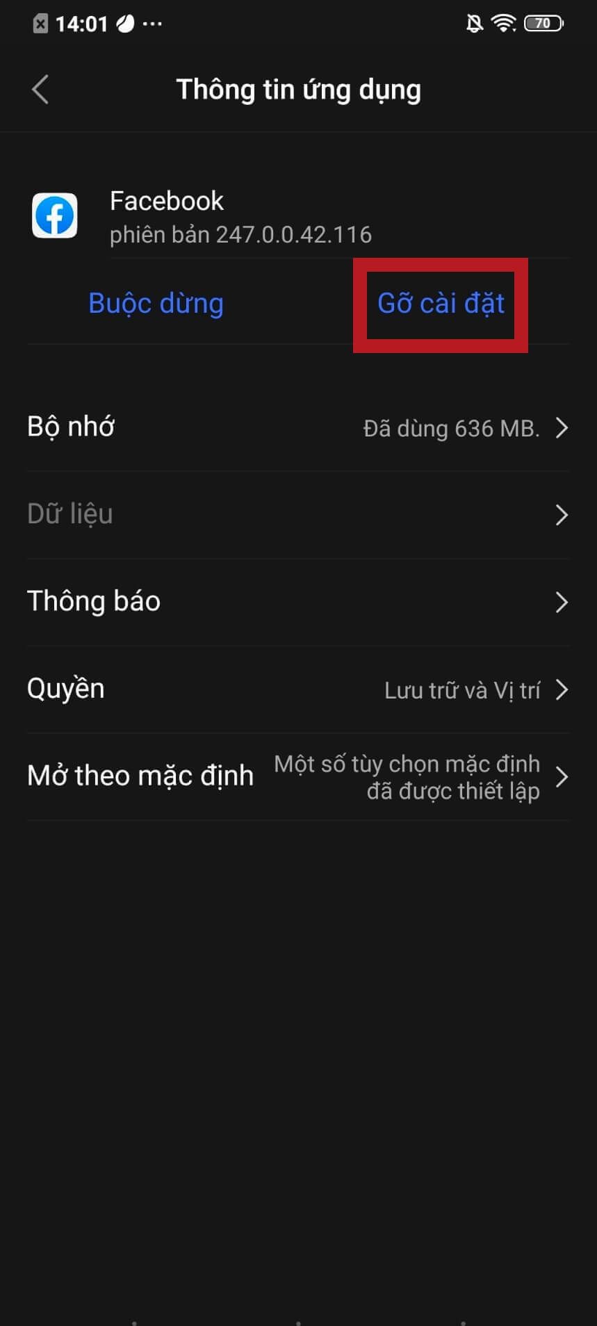 Xóa ứng dụng đáng nghi ngờ