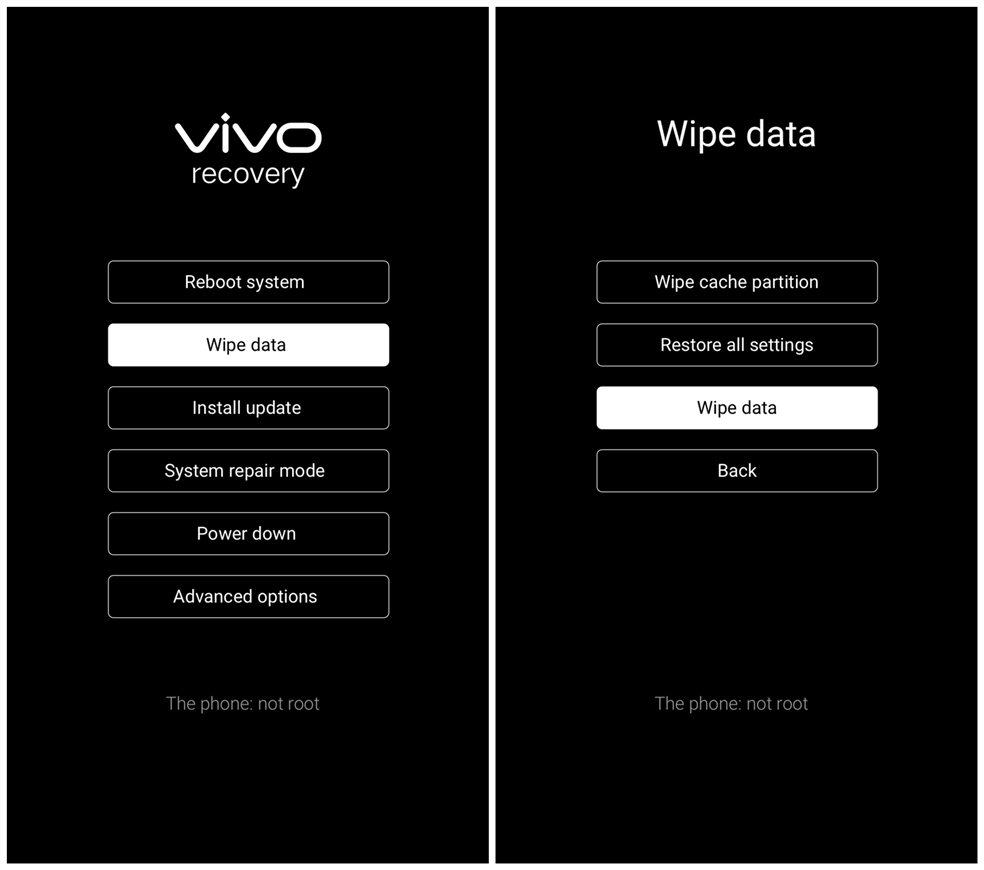 xóa dữ liệu trên điện thoại vivo