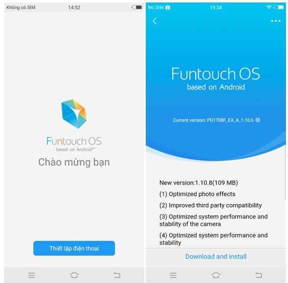 giao diện funtouch os trên vivo