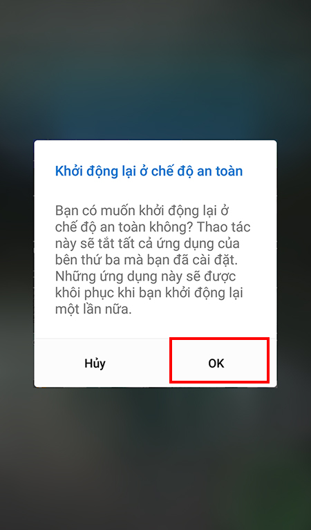 Bật chế độ an toàn cho điện thoại