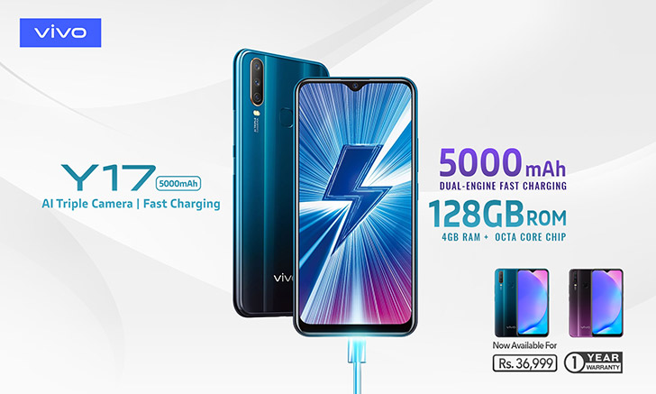 Pin dung lượng 5000mAh vivo Y17