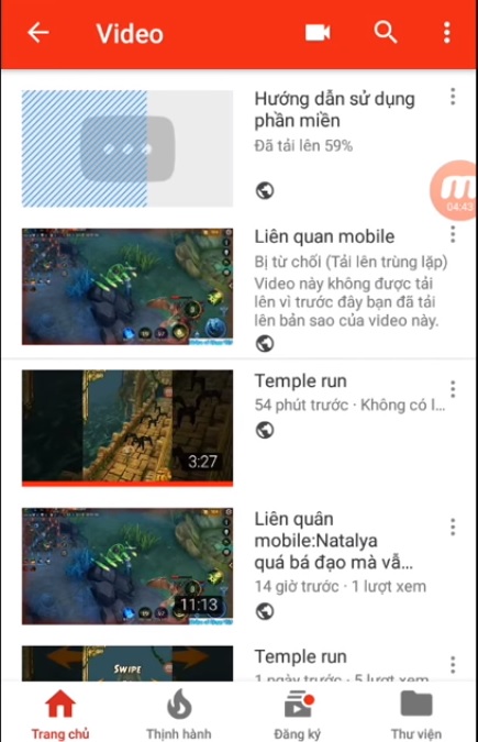 quá trình upload video lên youtube