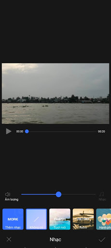 Chèn nhạc cho video time-lapse thêm sinh động