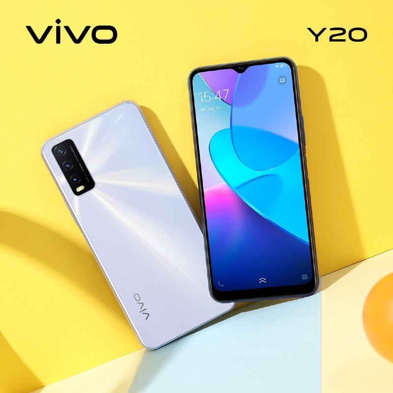 Dòng vivo Y20 mới ra mắt có 2 màu Trắng và Xanh