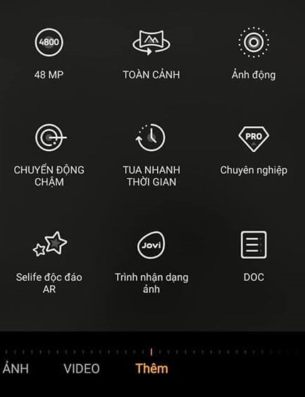 scan giấy tờ trên điện thoại vivo