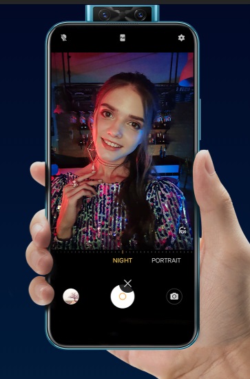 Chế độ chụp selfie ban đêm trên vivo V17 Pro