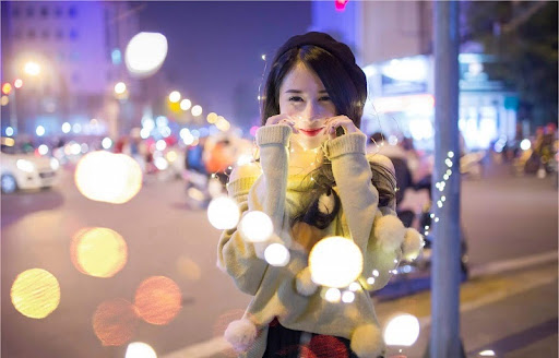 Chụp ảnh Tết với Bokeh Flare từ vivo V23e