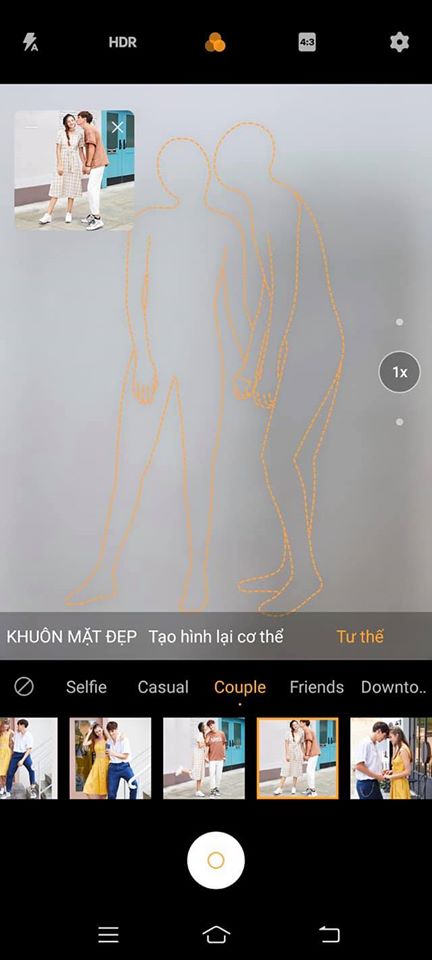 Sử dụng gợi ý tạo hình từ chuyên gia tạo dáng của vivo giúp bạn có muôn kiểu khi chụp hình